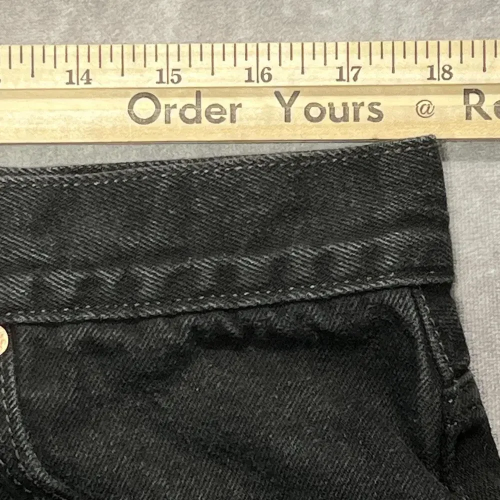 Vintage Levis 550 Jeans Mens 36x34 Black Relaxed Tapered Fit Dark Wash Denim
